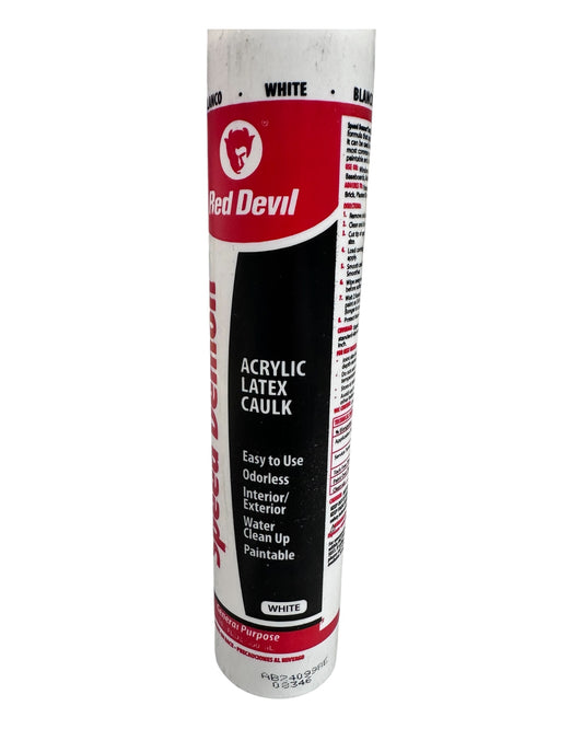 Speed Demon Acrylic Latex Caulk - White. 10.1 FL. Oz.