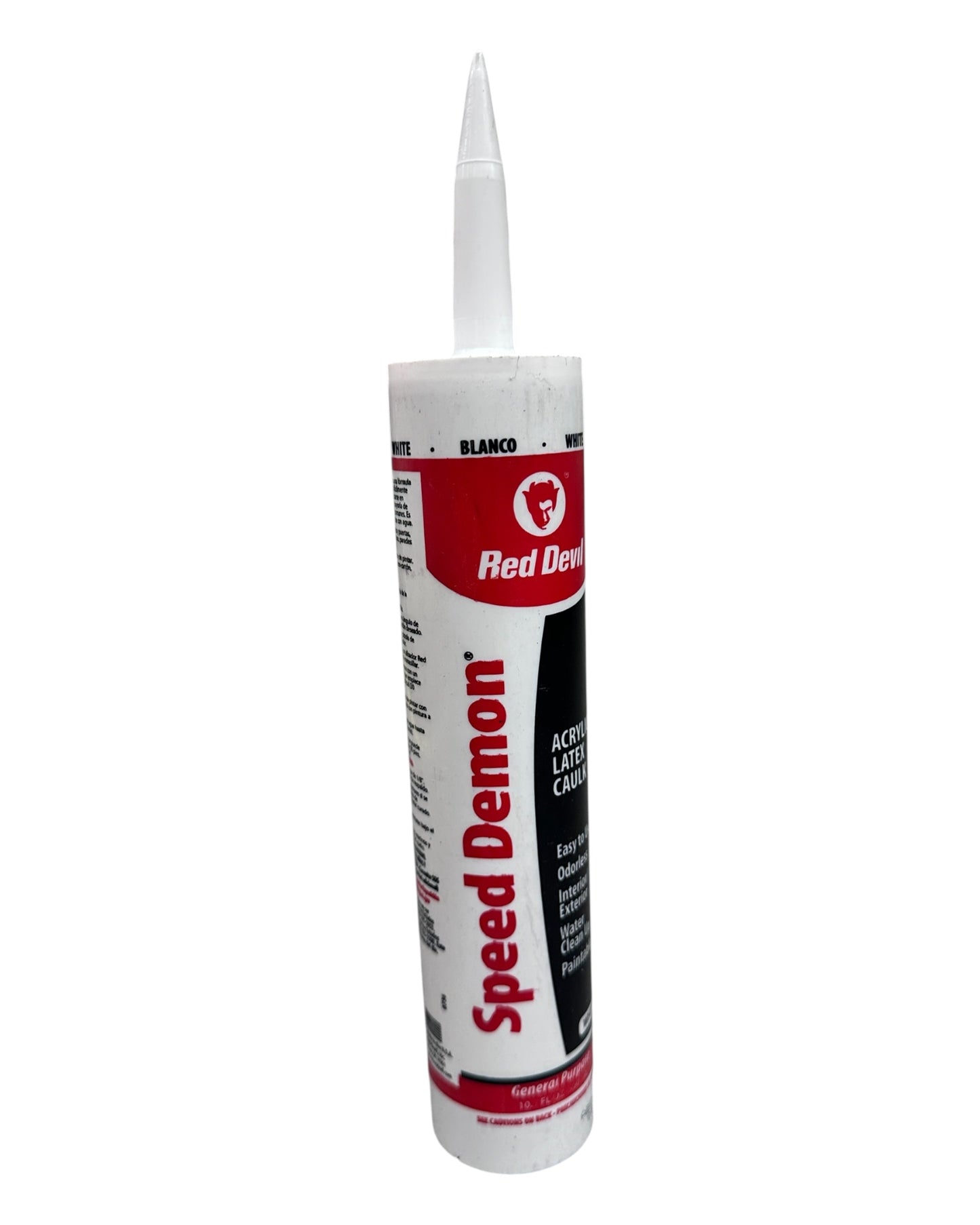 Speed Demon Acrylic  Latex Caulk - White. 10.1 FL. Oz.